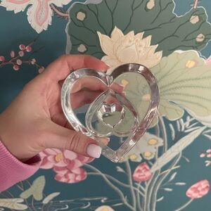 Baccarat Triple Heart Paperweight